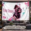 Dandadan Personalized Tapestry Support Custom Name, Wall Art Home Decoration