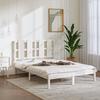 VidaXL Bed Frames White Solid Pine Wood 140x190 Cm 3105581