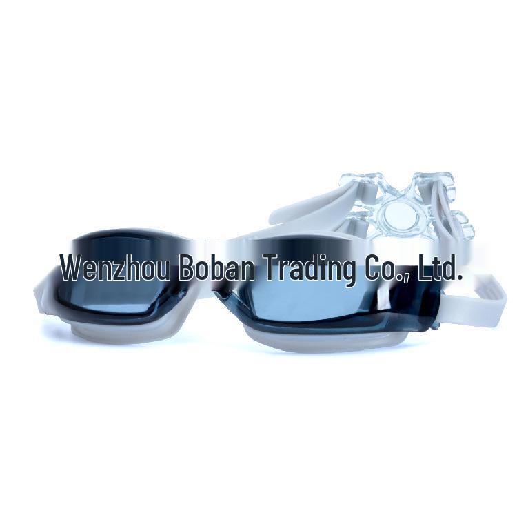 Unisex Matte Anti-Fog High-Definition Waterproof Large Frame Swimming Goggles