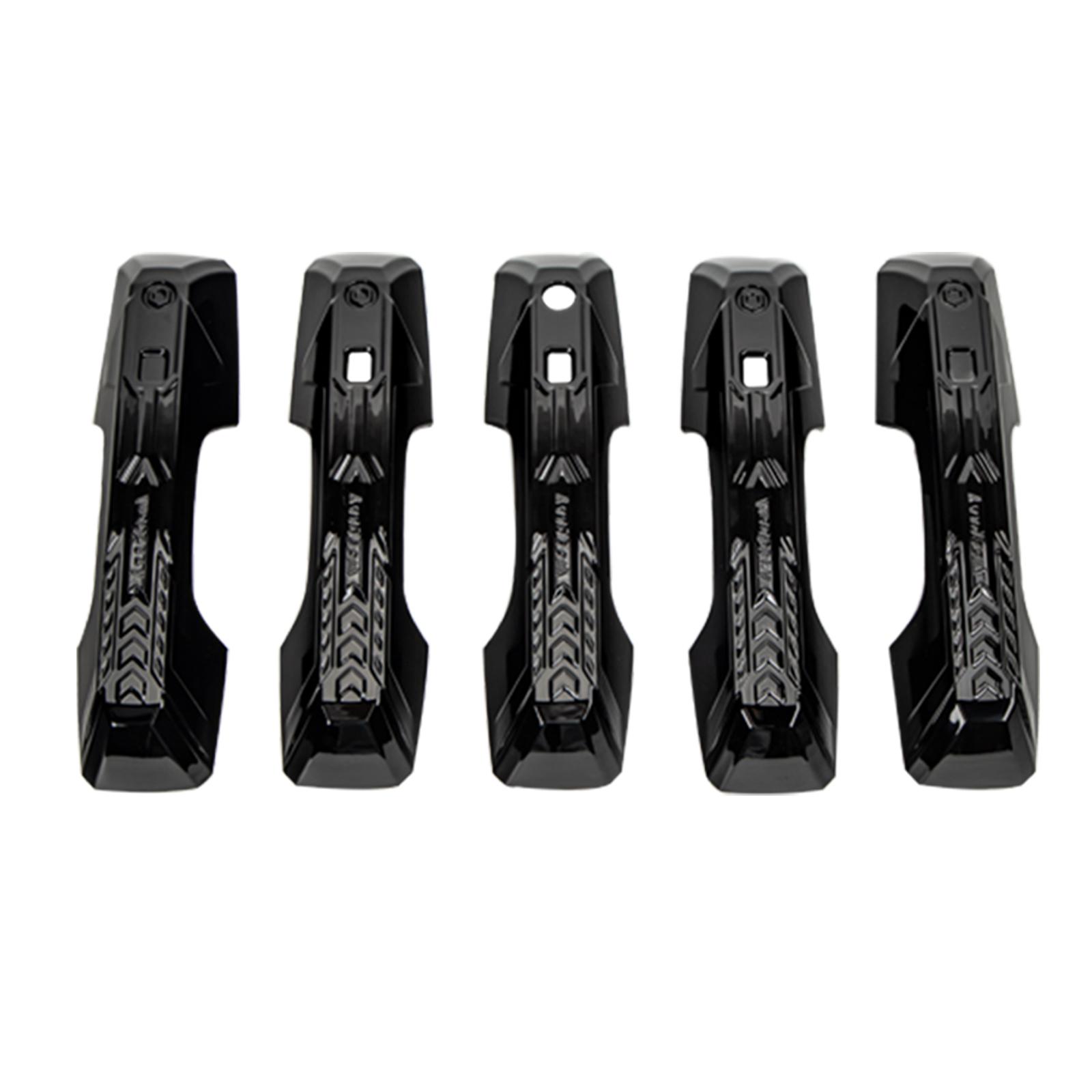 For BYD Leopard 5 2025+ Full Door Handle Cover Front Rear Door Handle Protective Cover Sticker ABS Material Car Accessories 5pcs чёрный