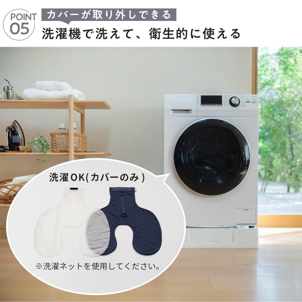 Marna Fuu Neck Pillow Without Touching Your Folds To Smartphone Compact Air Pillow for and JA053NV (Inflates Mouth, Size, Washable), Travel, Planes,