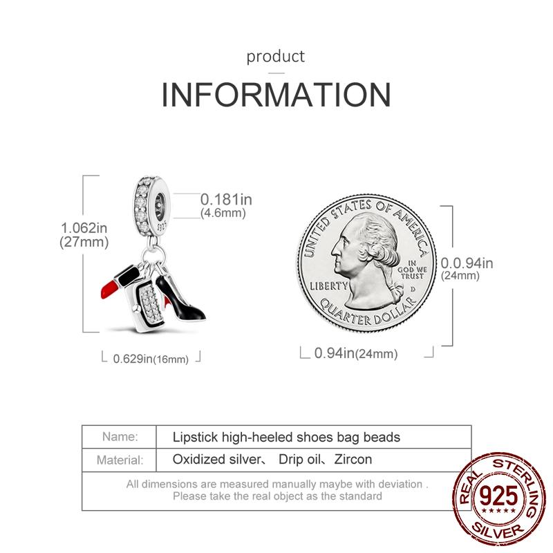 Rot Serie Anhänger Charms Perlen Fit Original Marke Frauen Armband Anhänger Halskette Schmuck