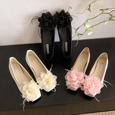 Flower Women Flats Shoes Casual Women's Sandals Fashion Loafers Shoes Elegant 2025 Summer Sneakers New Comfort Dress Woman Shoes