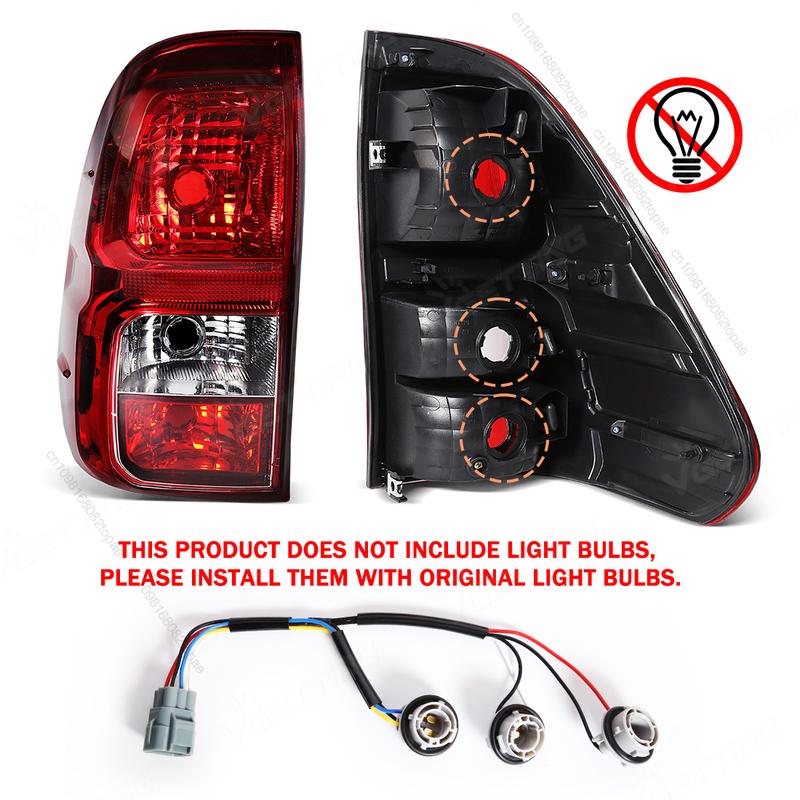 Left/Right Tail Lamp Auto Rear Tail Light Wire Harness Car Accessories No Bulbs For Toyota Hilux Revo Pickup 2015 2016 2017 2018