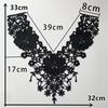 Black And White I Polyester Thorn Hollow Embroidered Collar-Shaped Sewing Lace Diy Decorative Cheongsam Dress Clothing Accessories Accessories