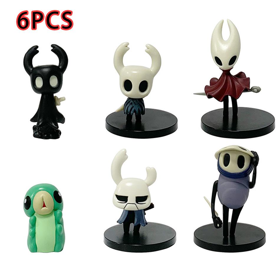 

6 шт. Новые игрушки Hollow Knight Аниме Фигурка из игры Экшен Фигурка Хорнет/Квирелл Коллекционная Модель Кукла Коробка с Подвижными Артикулированными Масштабными Деталями