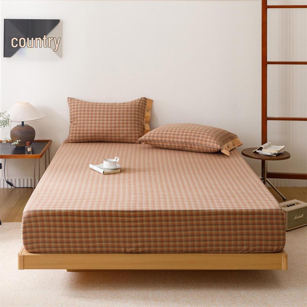 Cotton Fitted Sheet: Soft, Skin-Friendly, Moisture-Absorbing, Sweat-Wicking, Machine Washable Mattress Protector