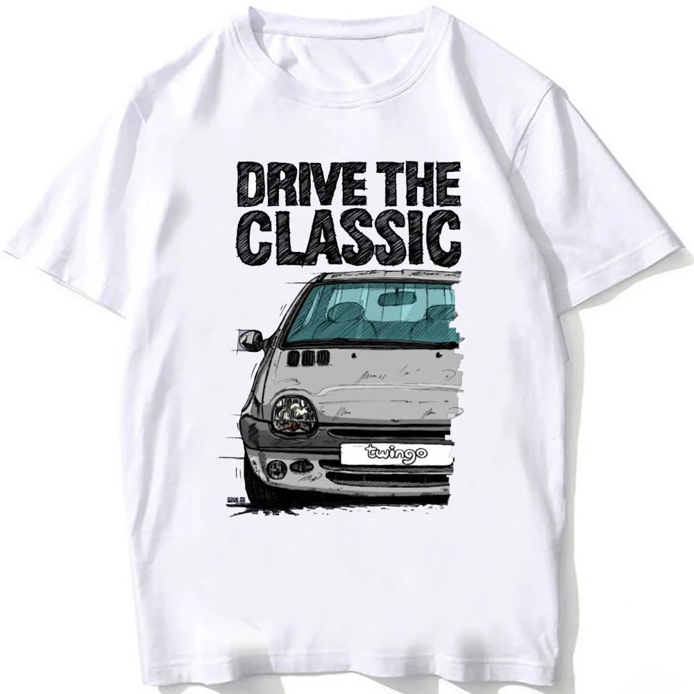 

New Summer Men Short Sleeve Drive A Legend Twingo Late Halogen Model Sport Car T-ShirtBoy White Tees Mans Casual Tops M