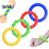 Flexible Sensory Jewelry for Teens 4PCS Fidget Bracelet Toy, Silicone Textured Wristband with Multiple Tactile Stimulations, Silent Decompression