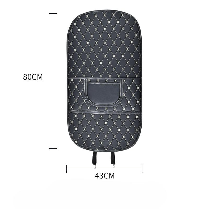Universal PU Leather Car Anti-Kick Mats Auto Seat Back Protector Cover For Seat Back Organizer Anti-Dirty Pad Car Accessories