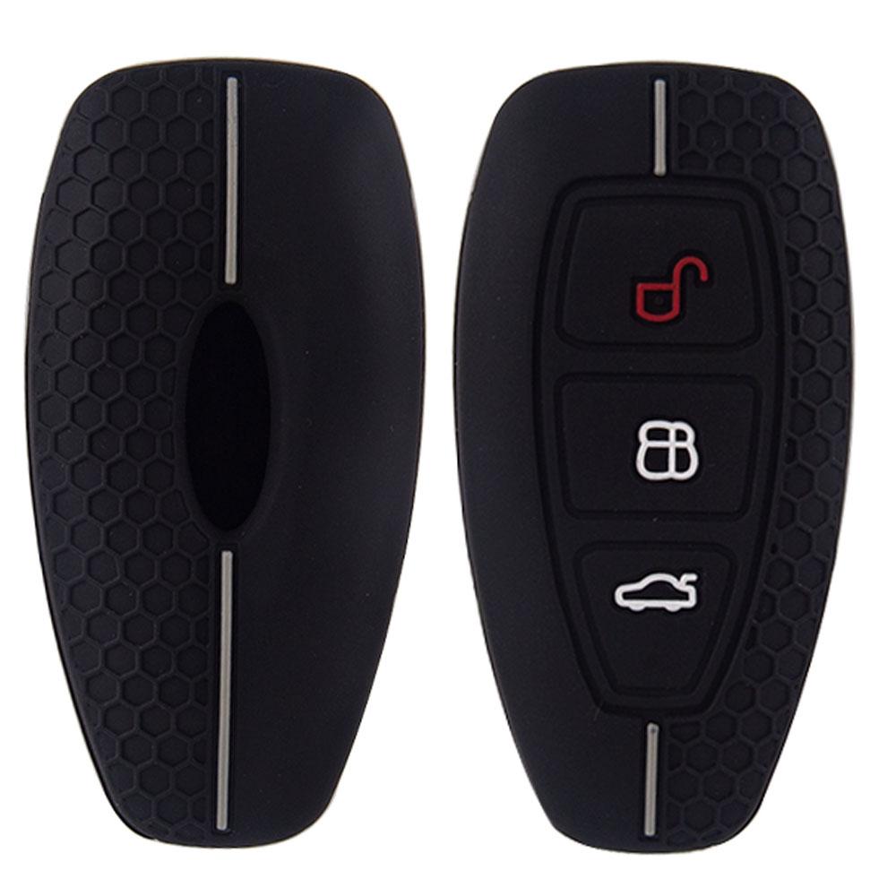 Silicone Car Key Case For Ford Puma Grand C Max Focus Mondeo Kuga Fiesta Ecosport Transit Kuga Silicone Remote Key Case