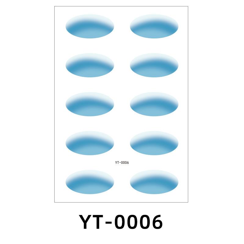 Øyenskyggeklistremerke Midlertidig tatoveringsklistremerke Øyesminke Svettesikker Vanntett Sminke Ansiktsklistremerke Fest Fest Øyelokksklistremerke Tatovering