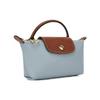 Longchamp Le Pliage Pohodlné zapínání na patent Recyklovaná polyamidová plátěná taška Tote Bag Dámské tote tašky Modrá Hnědá 34175089P80