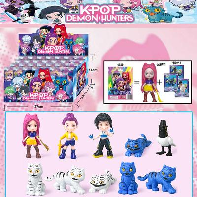 24 Stück Anime Kpop Devil Hunter Blind Box Demontage Spaß Blindbeutel Kleine Statue Peripheres Modell Schreibtisch Blindbox Dekoration