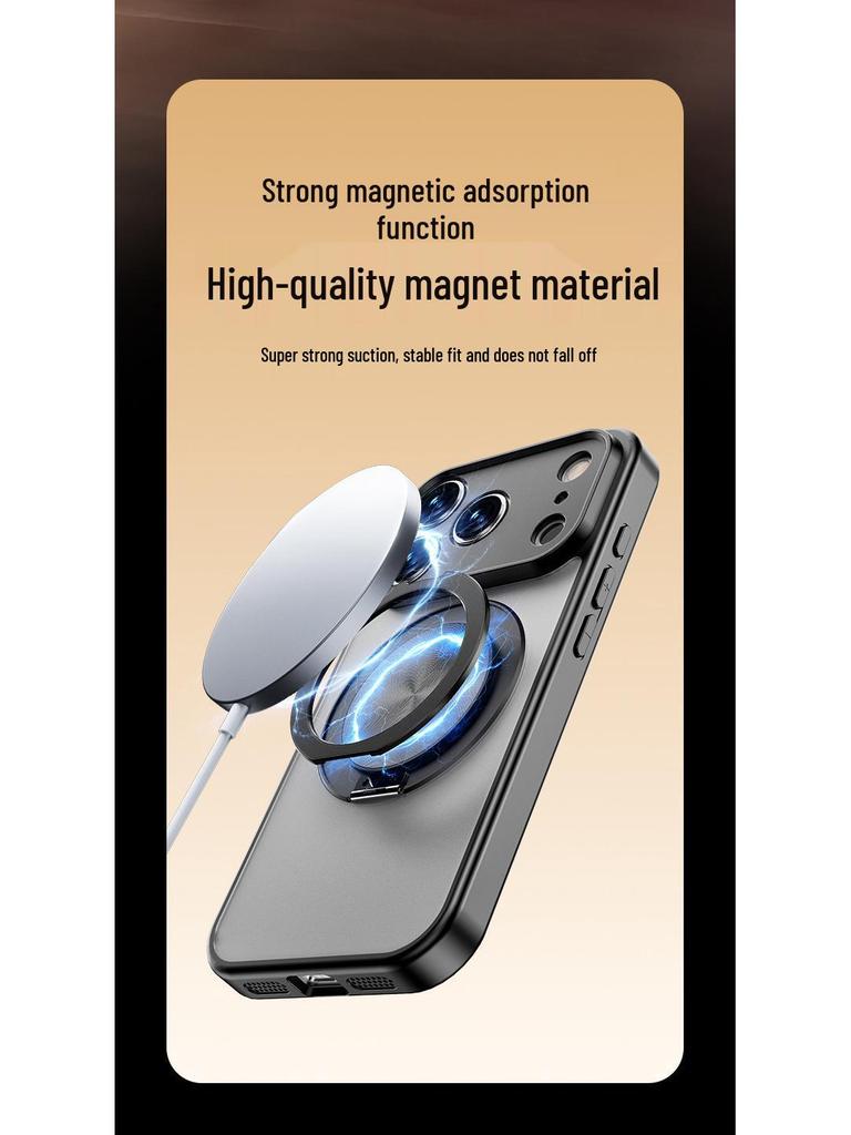 Husă Suport Magnetic de Încărcare 360 pentru iPhone 17/16 Pro Max/15 - Protecție la Cădere