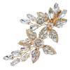 New Handmade Bridal Hair Clip with High-end Feel and Versatile Hair Trimming Edge Clip Alloy Rhinestone Pearl Duckbill Clip