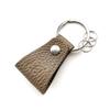 Gratia Key Ring, Stylish and Cute, Genuine Shrink Embossed Leather, Made In Japan, G014KH (Khaki)
