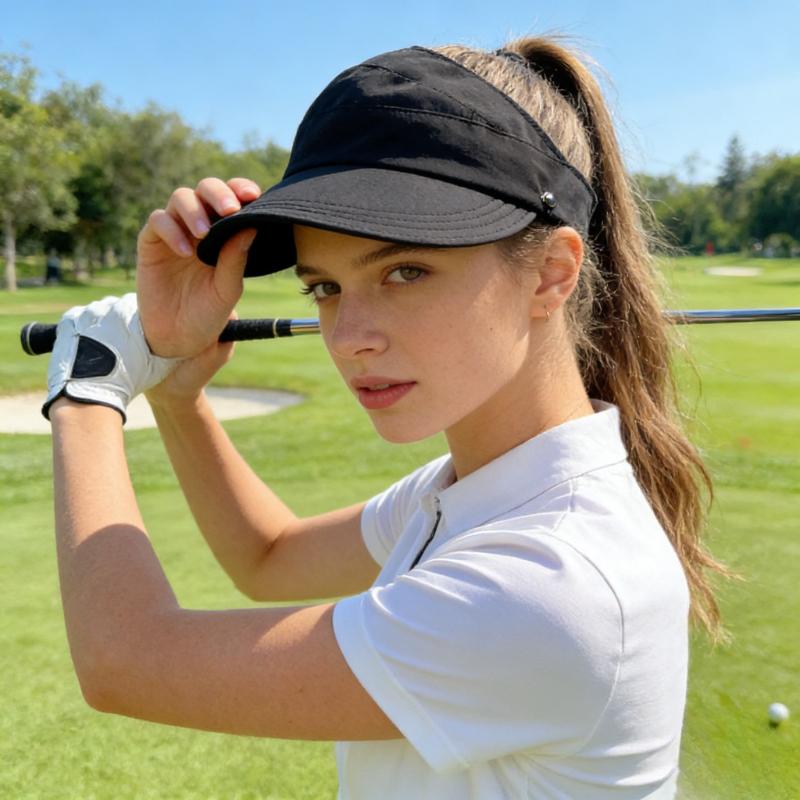 Summer Women Tie Ponytails To Show Off Their Face, Wear Sun Hats for Outings, Hang Masks To Cover Their Faces, Duck Tongue Hats