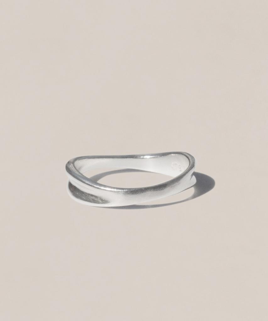 47Bag 925 Silver Double-Strand Twisted Ring Fineu