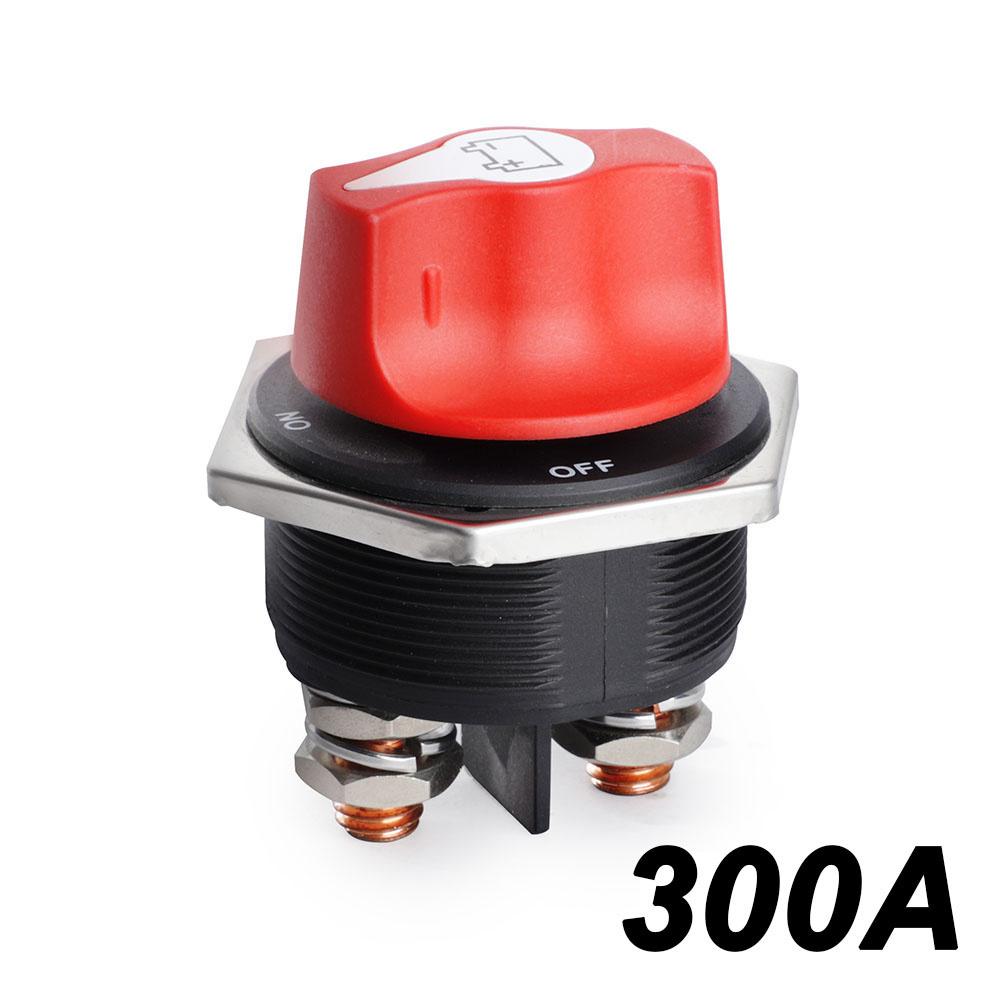 DC 12V 50A 100A 200A 300A Auto Rally Odpojovač baterie Odpojovač napájení izolátor Odpojovač Sada spínačů pro nákladní auto Motocyklový člun