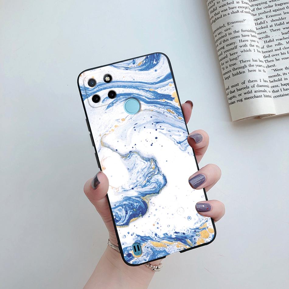 Case For Realme C25Y C21Y Back Cover Cute Flower Protect Soft Phone Case Silicone Cartoon Funda For Oppo Realme C25Y C 21Y Capa