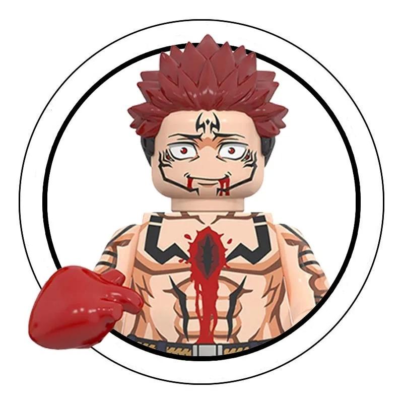 WM6202 WM6201 WM6200 WM6140 WM6139 Jujutsu Kaisen Byggeklosser Mini Actionfigur Itadori Yuji Gojo Satoru Ryomen Gaver Leker