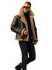 2021 Men's Shearling-Style Faux Suede Jacket