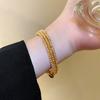 Irregular Geometry Five-Layer Bangles Women's Light Luxury Adjustable Bracelets Fashion Personality High Sense Hand Zircon