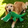 Pet Chew-Resistant Plush Interactive Toy with Sound, Dinosaur Shape, Crocodile, Suitable for Large, Medium, and Small Pets Like Cats and Dogs, Double