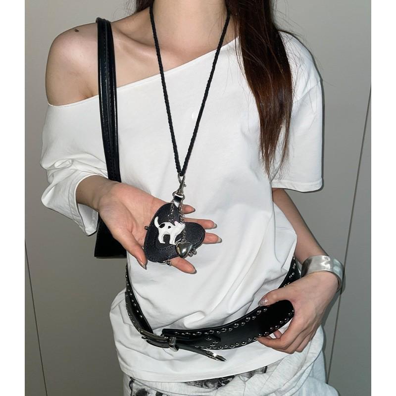 Dámské kožené magnetické sluneční brýle a sluchátkový náhrdelník pro rok 2024 pro venkovní cestování