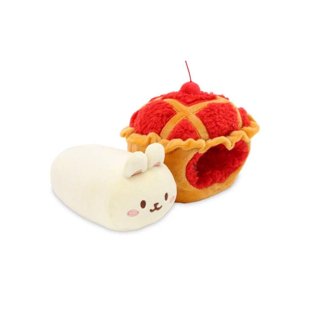 IRISRAIN ANIROLLZ Plush Toy, Small, Baked Series, Cherry Pie Bunny, 14x14x15cm (ANI-BN-PB5)
