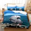 Soft 3D Printed Bird Pattern Bedding Set, Animal Down Duvet Cover, Pillowcase 2/3 Pieces, Queen's Bed Quilt Cover AU/DE/EU/ES Full Size Bed Cover