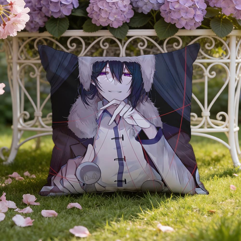 B-Bungo Stray AnimeCani Copricuscino Casa e Auto Copricuscino a Doppia Scena: Reversibile per un Comfort Premium