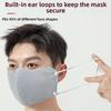 Women Winter Warm Face Mask Fleece Lined Thickened Two-in-One Earmuff Windproof Cold-resistant Cycling Mask Ear Protection