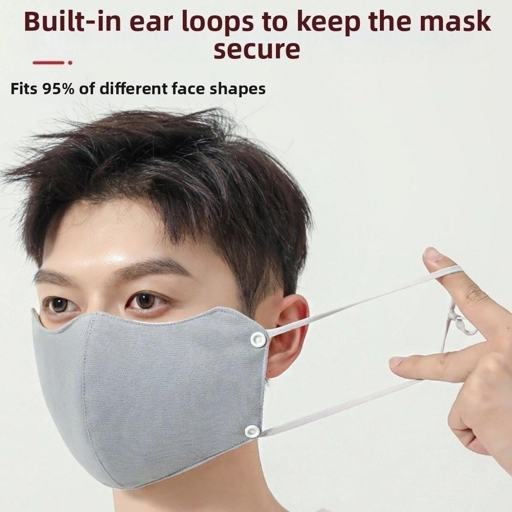 Women Winter Warm Face Mask Fleece Lined Thickened Two-in-One Earmuff Windproof Cold-resistant Cycling Mask Ear Protection