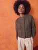 European-American Women's Single-Breasted Crew Neck Knitted Cardigan Sweater - Autumn 2025 Collection