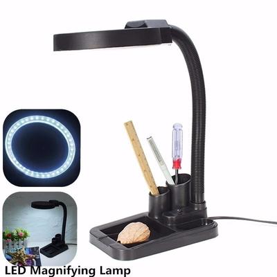 EU USUKAU Plug 220V Crafts Glass Lens LED Desk Magnifier EU USUKAU Plug 220V Crafts Glass Lens LED Desk Magnifier