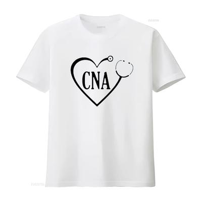 Mens Pocket CNA T Shirt Certified Nursing Aide Assistant Nurse Life White Small Vintage Washed Homme Unisex Slightly
