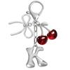 Bubble 26 English Alphabet Bow Cherry Keychain Creative Couple Bag Pendant Pendant