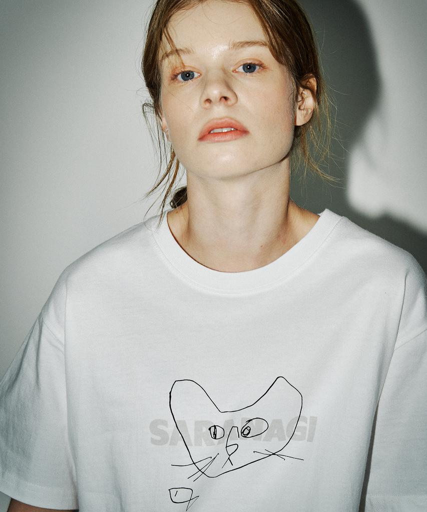 SARANAGI Se05-Doodle Tshirt White