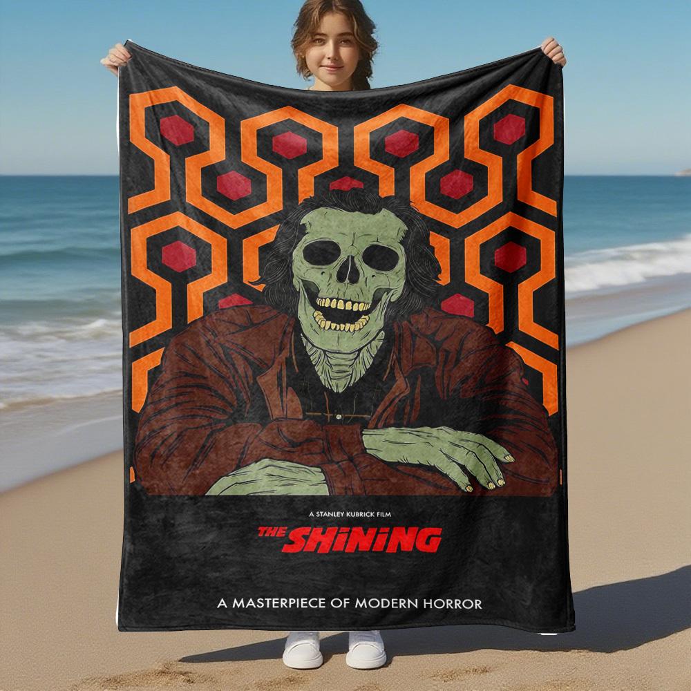 1 Stück The Shining Outdoor Flanelldecke Weicher Plüsch Dekor für Picknicks, Camping, Schlafzimmer, Spielzimmer oder Mittagspause, Perfektes Geschenk