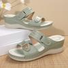 New Fashionable and Casual Wedge Heel Beach Outerwear Flip-flops Women's Shoes