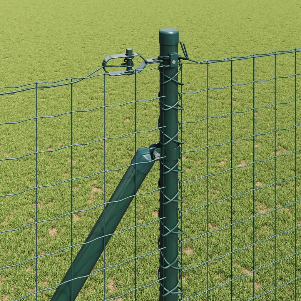 Fence Posts with Drive In Sleeve 26 Pcs Green