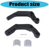 2-Bracket Motorcycle Handguard Mounting Set, Aluminum Construction with Left and Right Connection Points for Installation