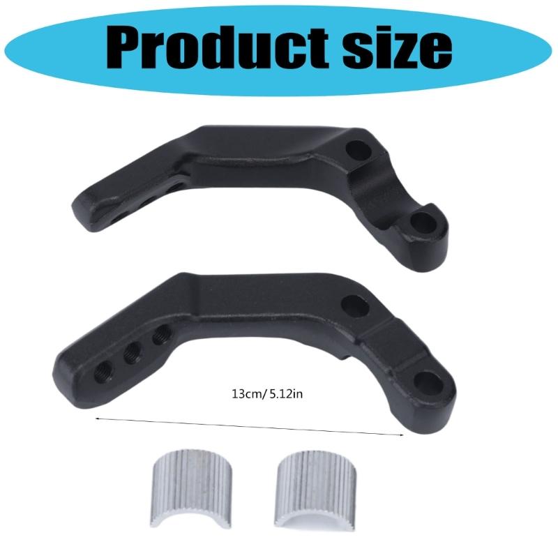 2-Bracket Motorcycle Handguard Mounting Set, Aluminum Construction with Left and Right Connection Points for Installation