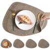 Nordic Water Drop Placemat - Waterproof, Oil-Proof, Heat-Resistant Dining Table Mat for Home, Restaurant, or Hotel Use.