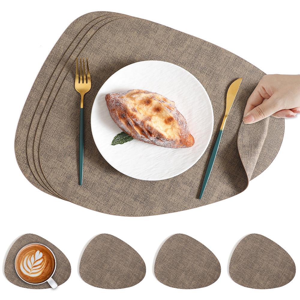 Nordic Water Drop Placemat - Waterproof, Oil-Proof, Heat-Resistant Dining Table Mat for Home, Restaurant, or Hotel Use.