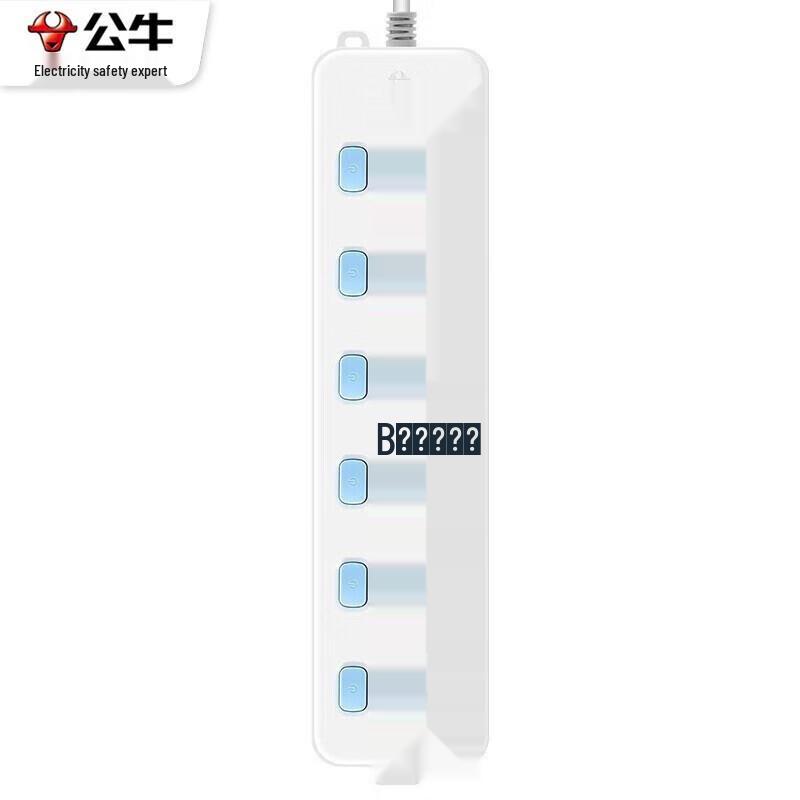 BULL Individually Switched 6-Outlet Power Strip