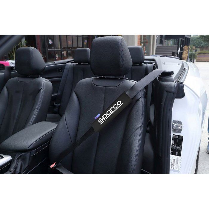 Sparco SPC1204BK - Rembourrage De Ceinture De Sécurité, Noir, 2 Unités