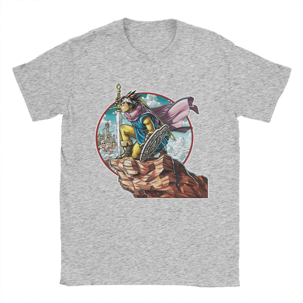 Anime Game Dragon Quest TShirt Summer  Cotton TShirts For Unisex Fashion Printed Tee Shirt Short Sleeve Street Style Tees